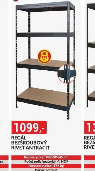 Baumax Regál bezšroubový nabídka