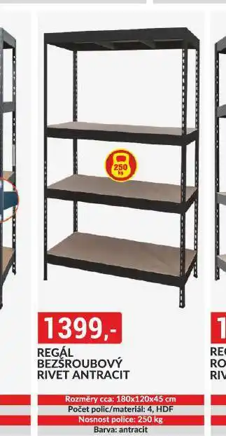 Baumax Regál bezšroubový nabídka