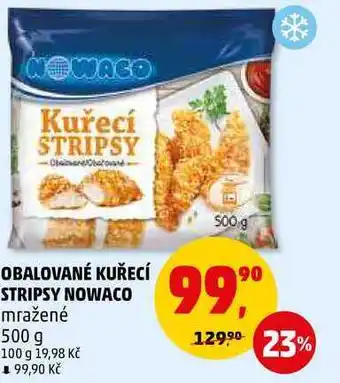 Penny Market Obalované kuřecí stripsy nowaco mražené, 500 g nabídka