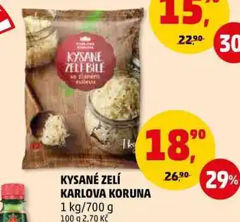 Penny Market Kysané zelí karlova koruna ,1 kg/700 g nabídka