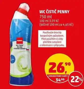 Penny Market Wc čistič penny, 750 ml nabídka