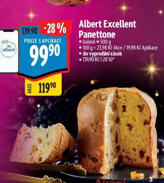 Albert Albert excellent panettone • balené • 500 g nabídka