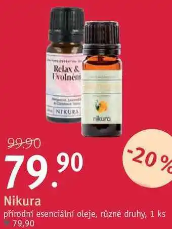 Rossmann Nikura přírodni esenciální oleje nabídka