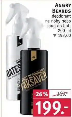 Rossmann Angry beards deodorant na nohy nebo sprej do bot, 200 ml nabídka
