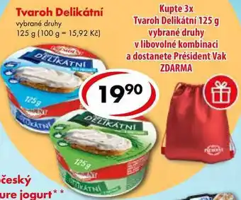 CBA Tvaroh delikátní, 125 g nabídka