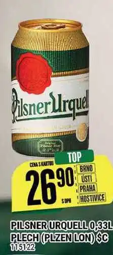 Tamda Foods Pilsner urquell 0,33l plech nabídka