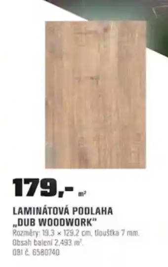 LAMINÁTOVÁ PODLAHA ,,DUB WOODWORK