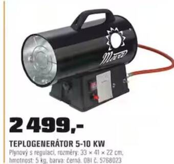 OBI TEPLOGENERÁTOR 5-10 KW nabídka