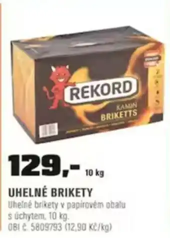 OBI UHELNÉ BRIKETY nabídka
