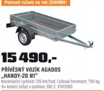 OBI PŘÍVĚSNÝ VOZÍK AGADOS ,,HANDY-20 N1 nabídka
