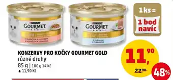 Penny Market KONZERVY PRO KOČKY GOURMET GOLD nabídka