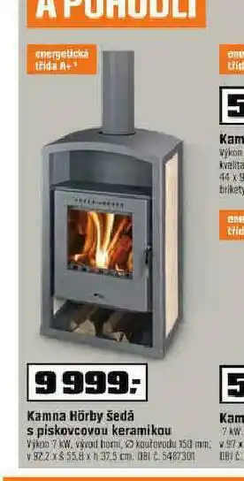 OBI Kamna hörby šedá nabídka