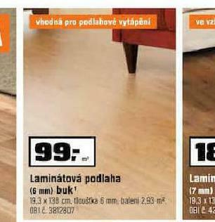 OBI Laminátová podlaha nabídka