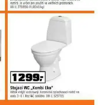 OBI Stojací wc kombi eko nabídka