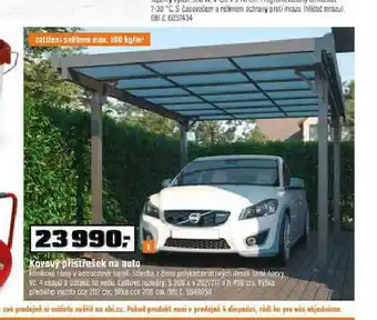 Kovový pčístřešek na auto