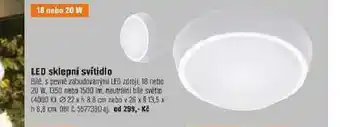 OBI Led sklepní svítidlo nabídka