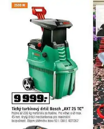 OBI Tichý turbínový drtič bosch nabídka