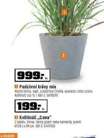 OBI Květináč cana nabídka