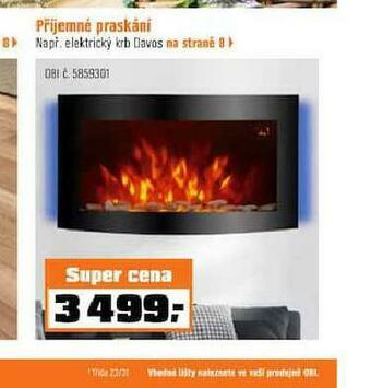 Elektrický krb davos