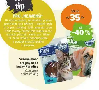 Pet Center Sušené maso pro kočky nabídka