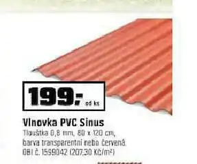 OBI Vlnovka pvc sinus nabídka