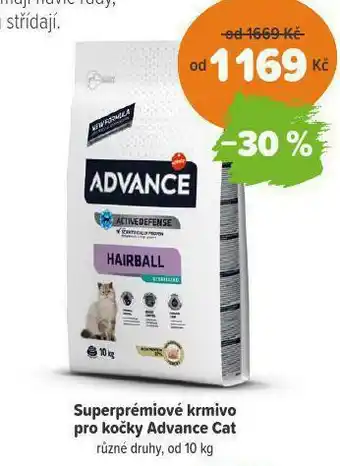 Pet Center Superprémiové krmivo pro kočky advance cat nabídka