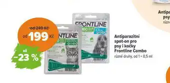 Pet Center Antiparazitní spo-on pro psy frontline combo nabídka
