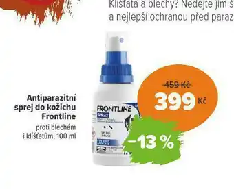 Antiparazitní sprej do kožichu frontline