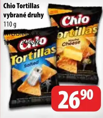 Partner Maloobchodní síť Chio Tortillas vybrané druhy nabídka