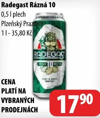 Partner Maloobchodní síť Radegast Rázná 10 nabídka