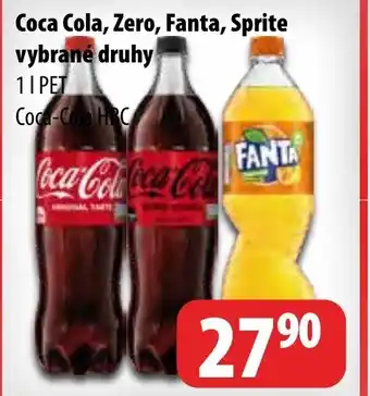 Partner Maloobchodní síť Coca Cola, Zero, Fanta, Sprite vybrané druhy nabídka