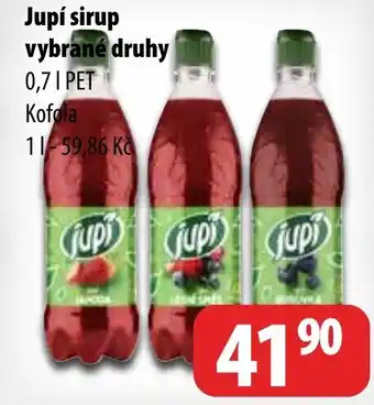 Partner Maloobchodní síť Jupí sirup vybrané druhy nabídka