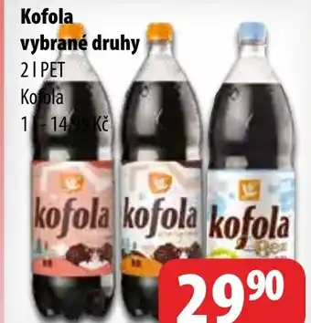 Partner Maloobchodní síť Kofola vybrané druhy 2L nabídka