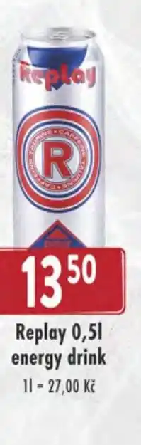 Astur&Qanto Replay 0,5L energy drink nabídka