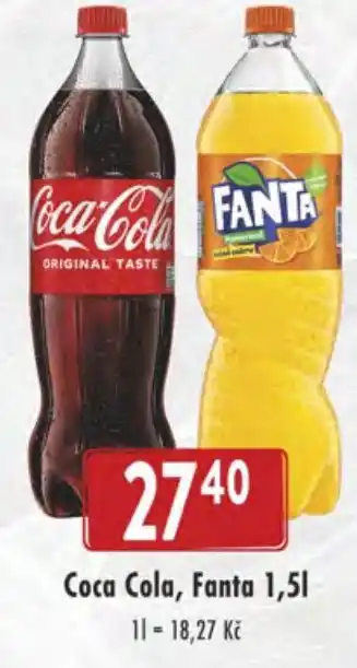 Astur&Qanto Coca Cola, Fanta 1,5L nabídka