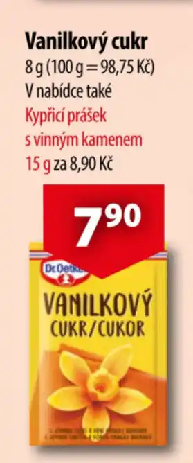 CBA Vanilkový cukr nabídka