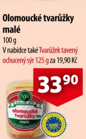 CBA Olomoucké tvarůžky malé 100 g nabídka