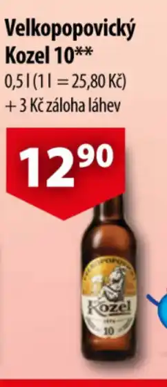 CBA Velkopopovický Kozel 10 nabídka