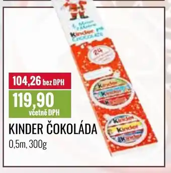 Ratio KINDER ČOKOLÁDA 0,5m, 300g nabídka