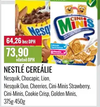 Ratio NESTLÉ CEREÁLIE nabídka