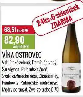 Ratio Vína ostrovec 0,75l nabídka