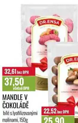 Ratio Mandle v čokoládě 150g nabídka