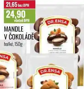 Ratio Mandle v čokoládě 150g nabídka