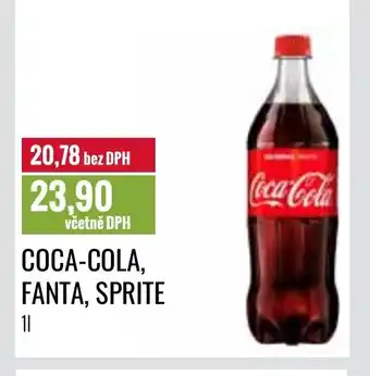 Ratio COCA-COLA, FANTA, SPRITE 1 l. nabídka