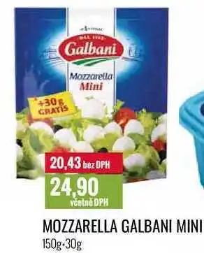Ratio Mozzarella galbani mini 150g+30g nabídka