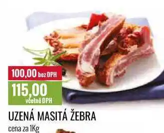 Ratio Uzená masitá žebra cena za 1kg nabídka