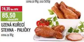 Ratio Uzená kuřecí stehna - paličky cena za 1kg nabídka