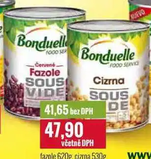 Ratio Bonduelle fazole 620g cizrna 530g nabídka