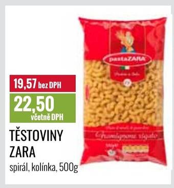 Ratio TĚSTOVINY ZARA nabídka