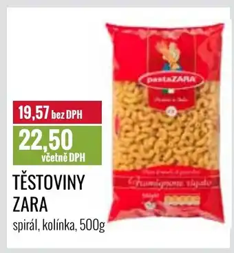 Ratio TĚSTOVINY ZARA nabídka
